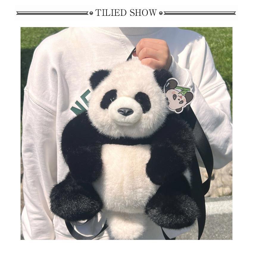 楽天市場】パンダ ぬいぐるみ リュック ふわふわ フワフワ もこもこ