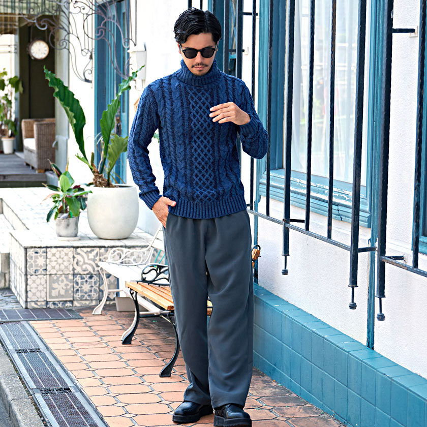 楽天市場】ニット セーター メンズ ブランド おしゃれ 大人 ケーブル