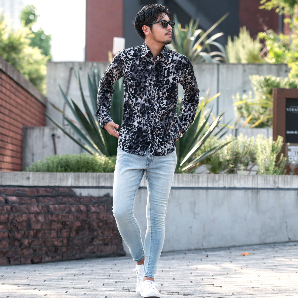 楽天市場】【送料無料】シャツ メンズ 長袖シャツ 長袖 総柄シャツ