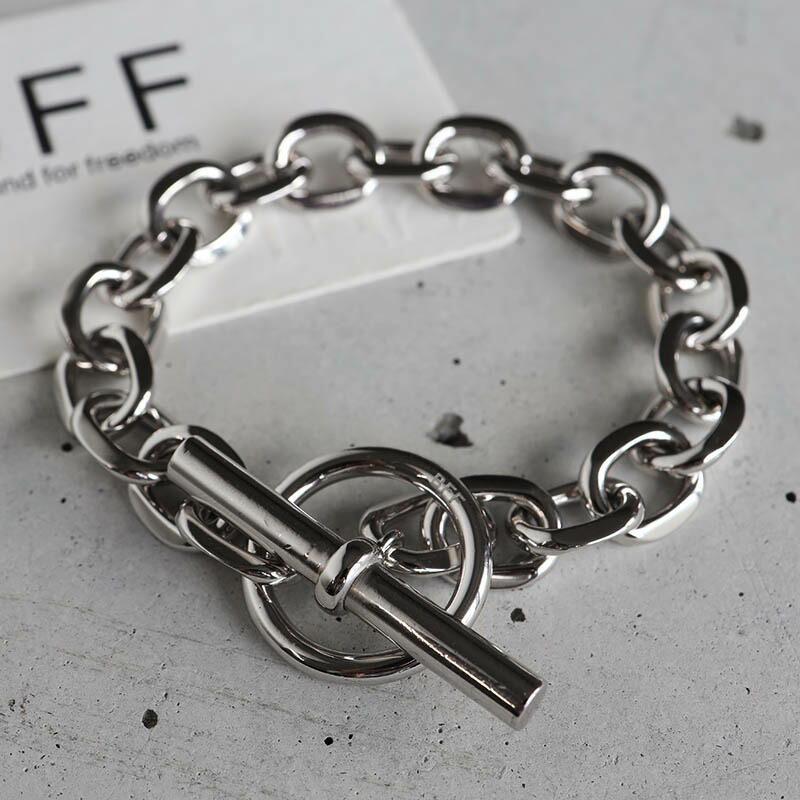 クレッシェンドブレスレット全長21センチ刻印なし S11591663