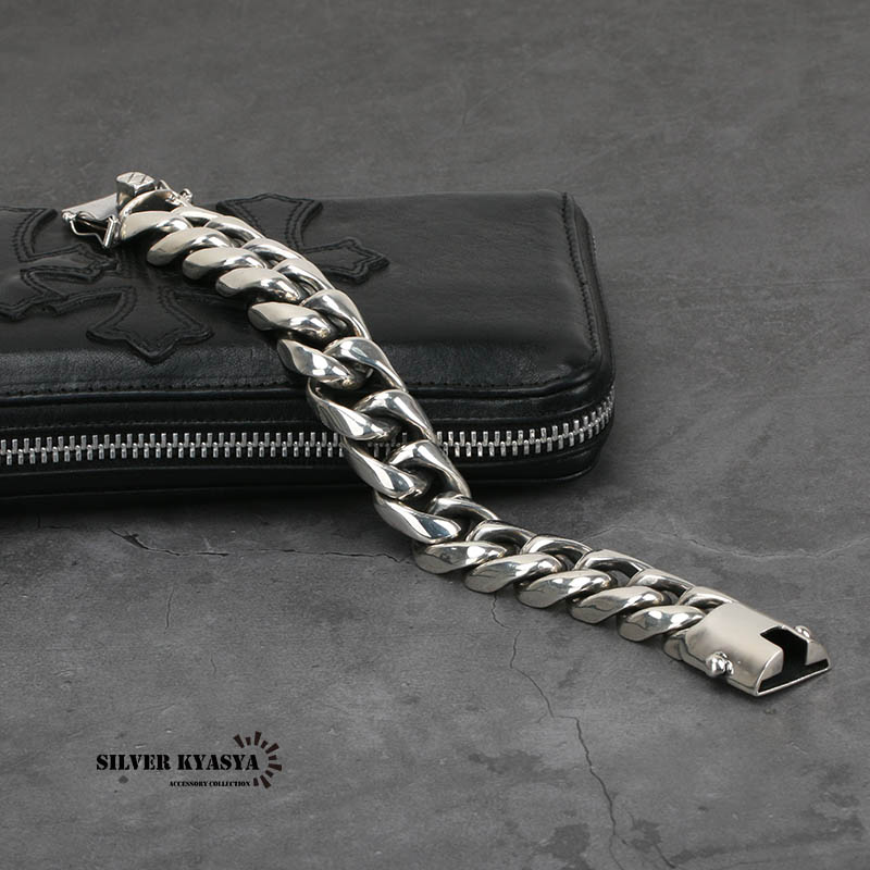 楽天市場】超重厚 シルバー925 喜平ブレスレット シルバー喜平チェーン