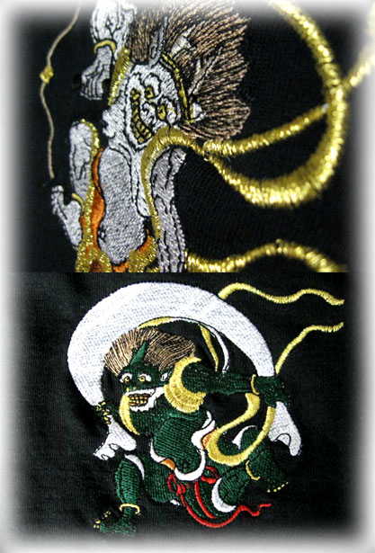 楽天市場】風神雷神Tシャツ【1着までネコポスOK】【和柄】【トライバル