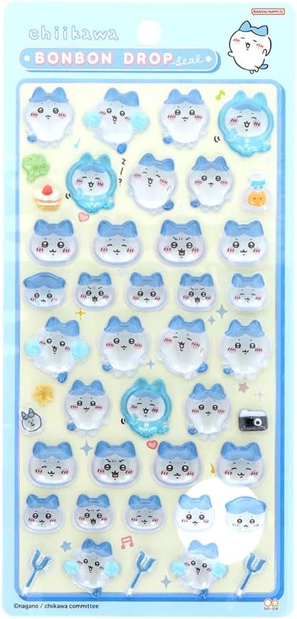 楽天市場】4種セット ちいかわ ボンボンドロップシール ハチワレ