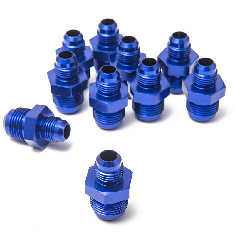 楽天市場】ホースサイズ 変換 アダプター AN6 オス - AN8 オス ブルー