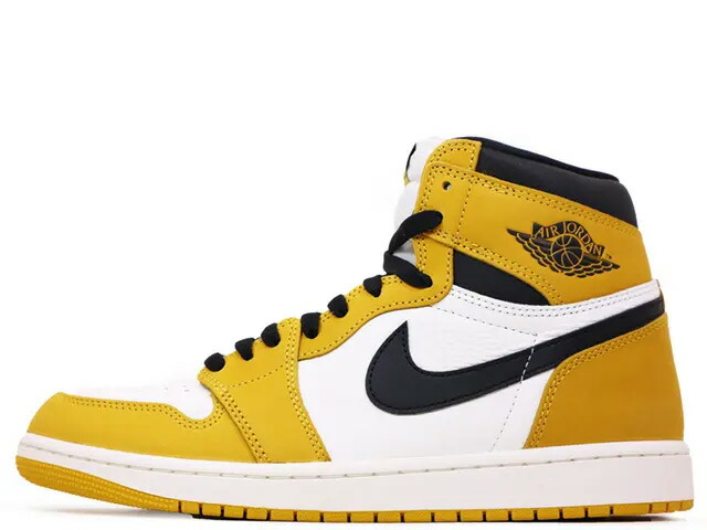 楽天市場】NIKE AIR JORDAN 1 RETRO HIGH OG YELLOW OCHRE/BLACK-SAIL
