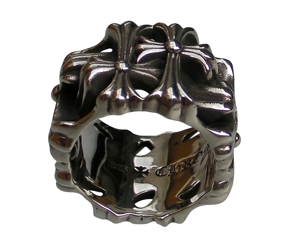 楽天市場】CHROME HEARTS SQUARE CEMETERY RING スクエアセメタリー