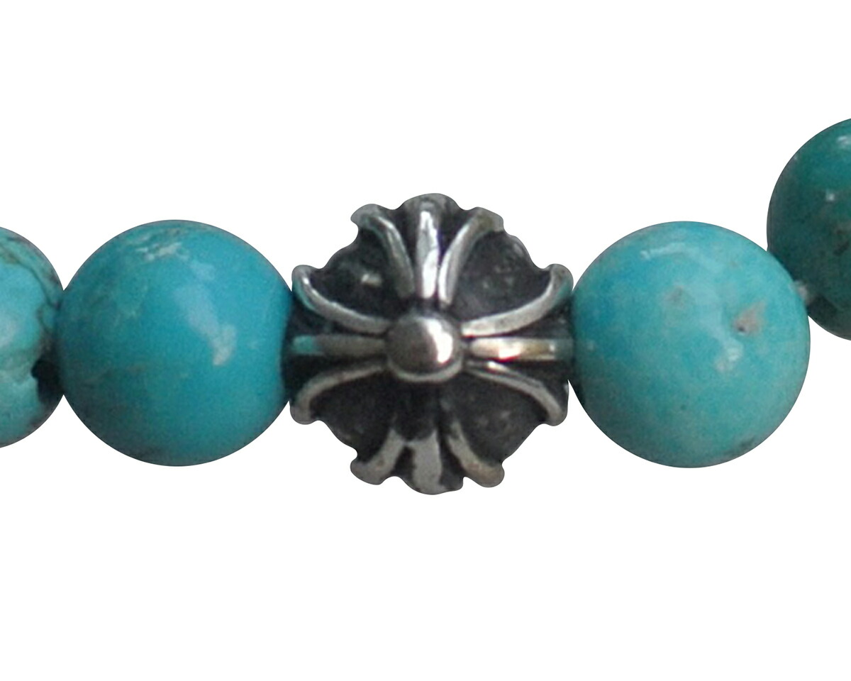 楽天市場】CHROME HEARTS 4MM TURQUOISE BEADS RING W/CROSS BALL