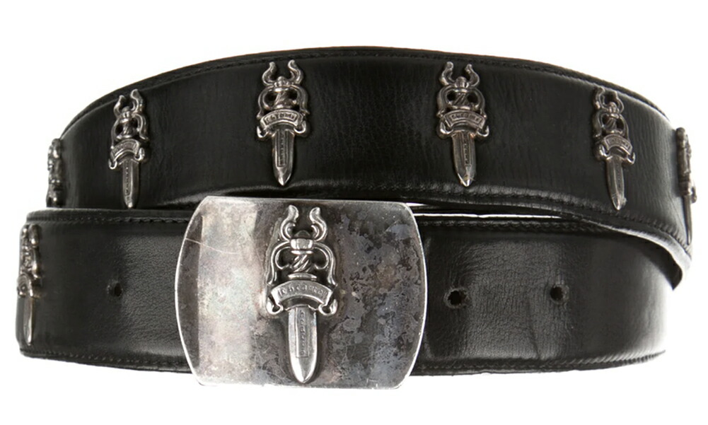 楽天市場】CHROME HEARTS LOADED DAGGER 40” BELT STRAP W/BUCKLE