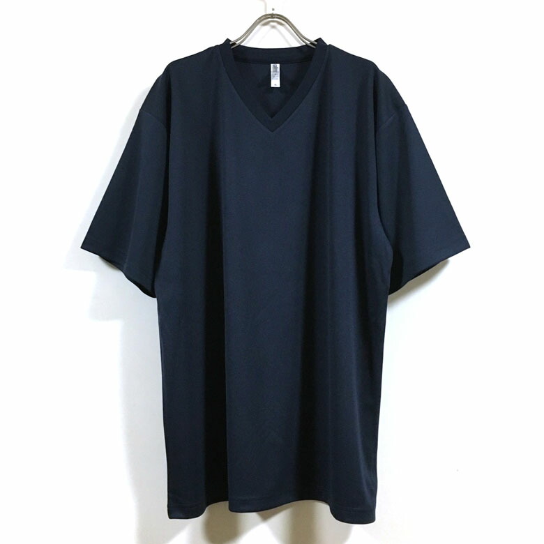 楽天市場】Vネック ドライ ビッグTシャツ 半袖 無地 メンズ 【 送料