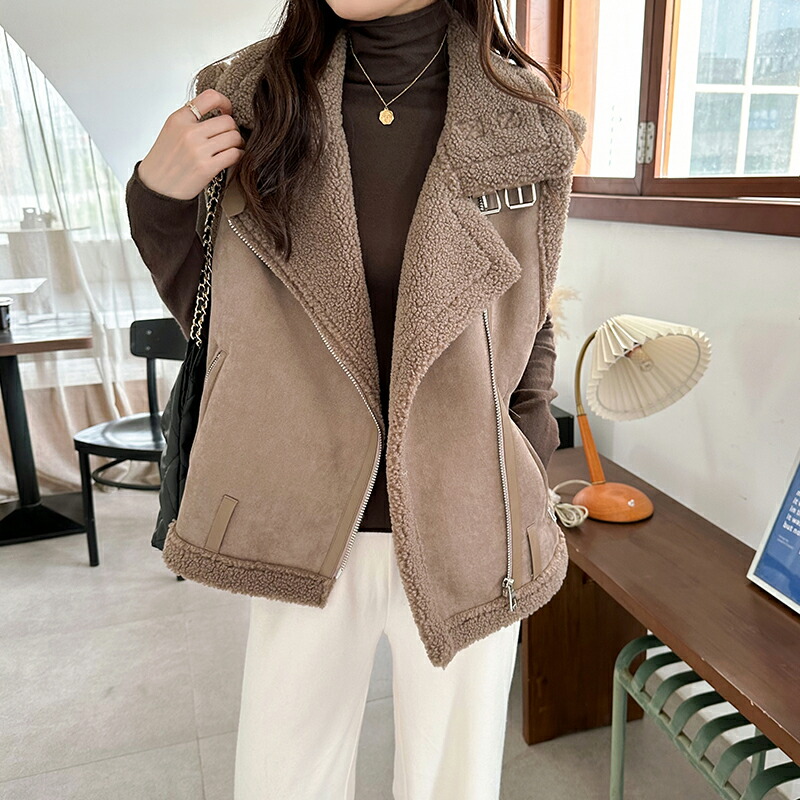 楽天市場】【OUTLET！クーポンで3,546円】 ベスト レディース ボア