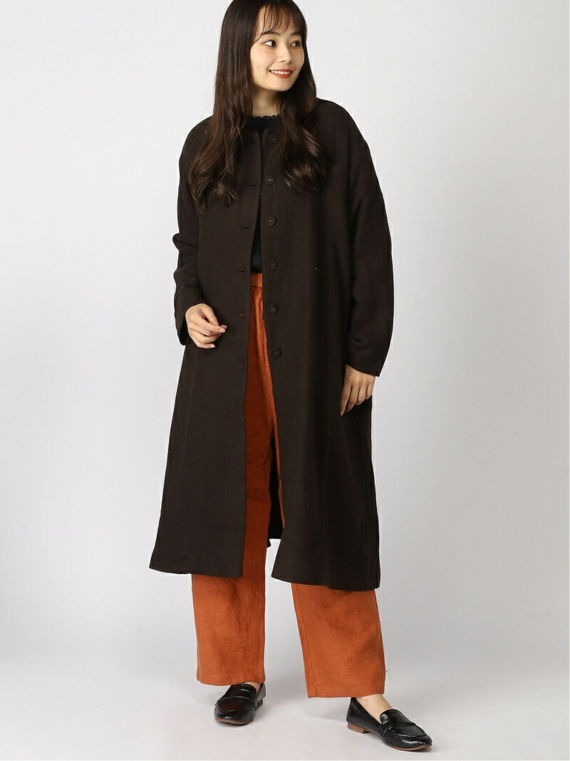 楽天市場】【SALE／70%OFF】綿麻ウールAラインコート Samansa Mos2