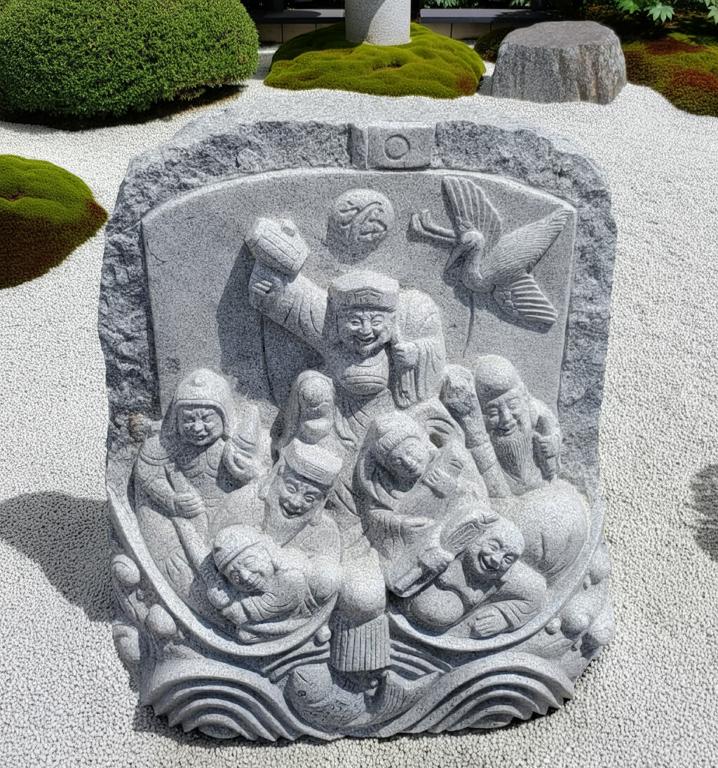 楽天市場】御影石 七福神の通販