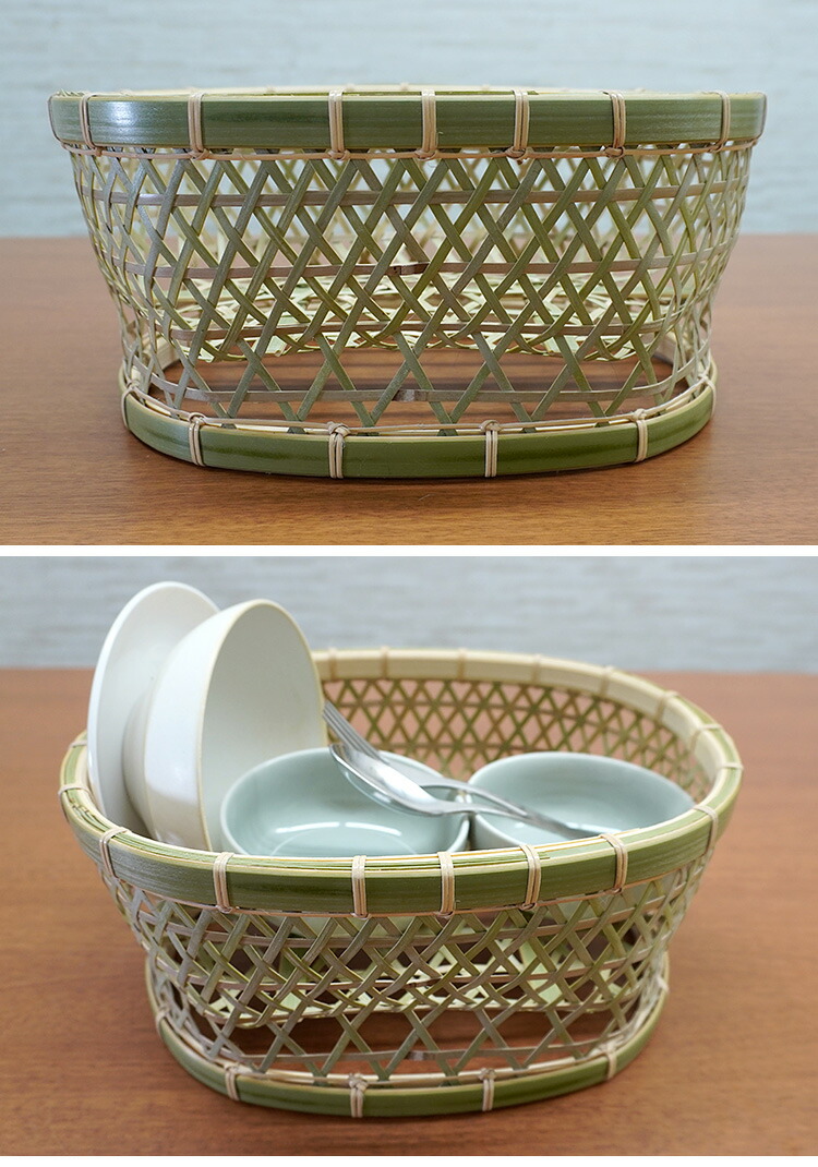 楽天市場】竹かご 茶碗かご 小（2〜3人分） 竹籠工房ゴマコチ （茶碗籠