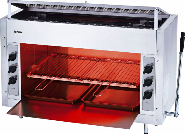 楽天市場】【リンナイ】ガス赤外線グリラー 上火式 ペットミニ 6号 RGP