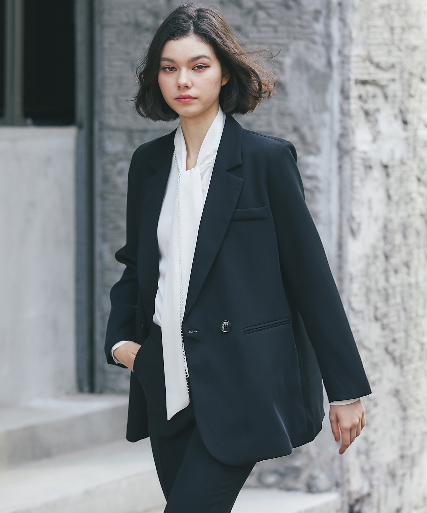 楽天市場】バック サイド スリット テーラード ジャケット