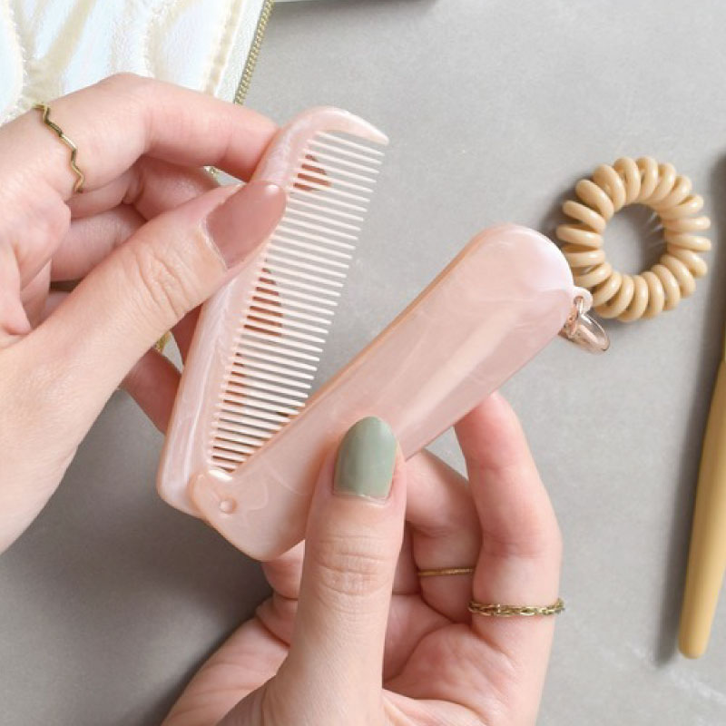楽天市場】新作入荷 ヘアコーム ヘアブラシ ブラシ 折りたたみ コーム