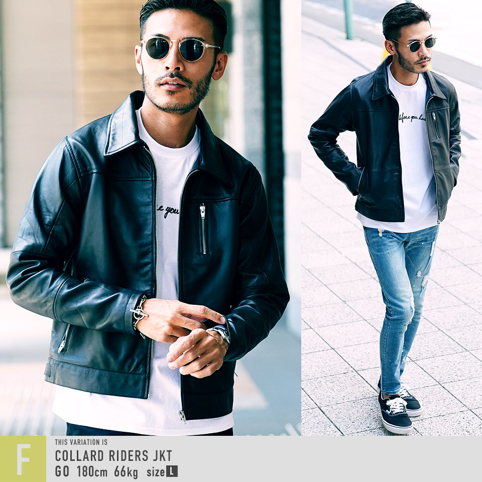 楽天市場】レザージャケット 革ジャン メンズ 本革 ライダース