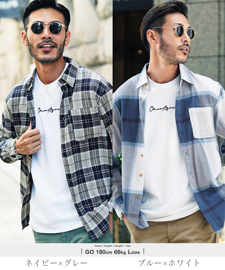 楽天市場】チェックシャツ メンズ ネルシャツ 綿 長袖シャツ 長袖 服