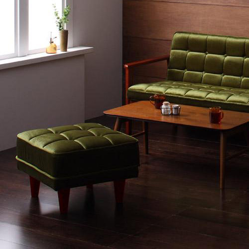 楽天市場】ソファ ソファー オットマン ブラウン カーキ ネイビー 幅