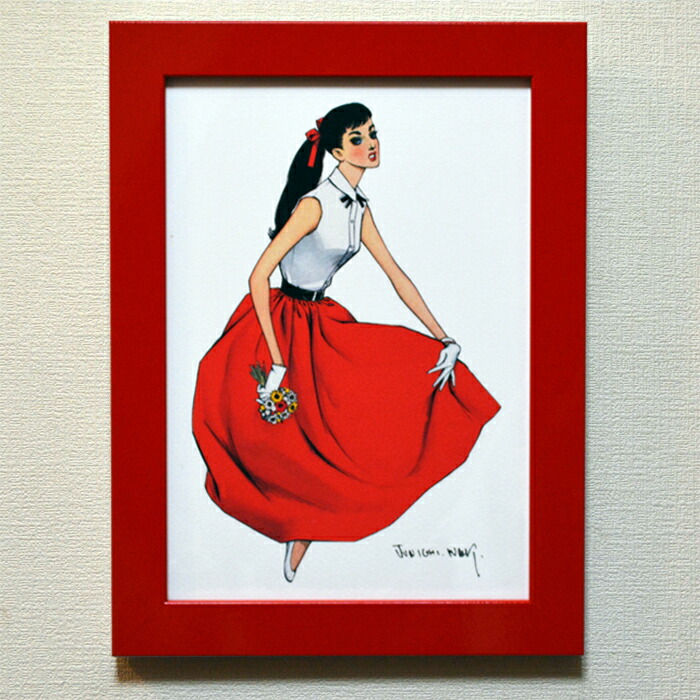 楽天市場】中原淳一 額付ポスター・A4サイズ : 中原淳一ショップそれいゆ