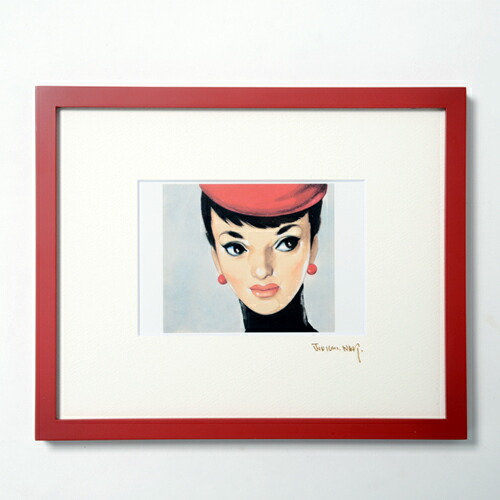 楽天市場】中原淳一 ポストカード額(赤) : 中原淳一ショップそれいゆ