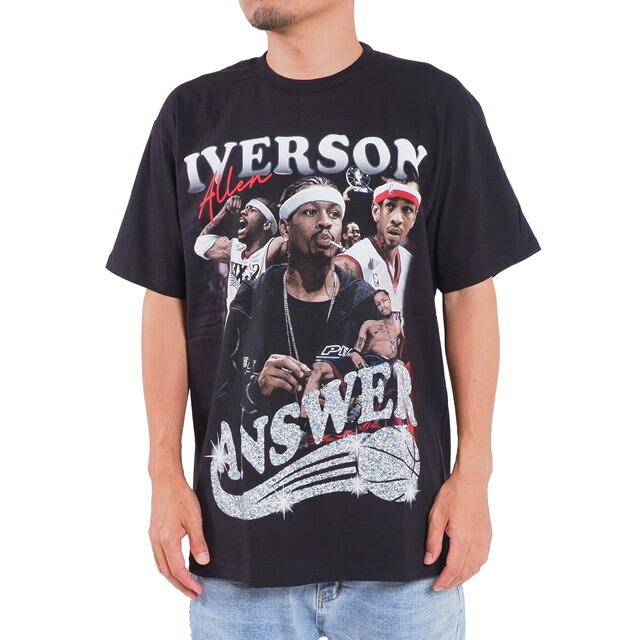 楽天市場】メンズ Tシャツ アイバーソン 76ers NBA バスケ Tシャツ
