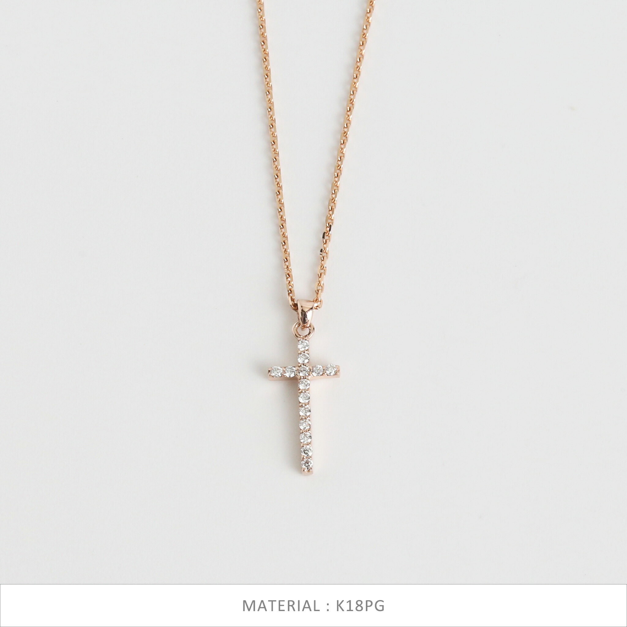 楽天市場】【Chrono Necklace】 K10/K18/Pt900 ダイヤモンド クロス