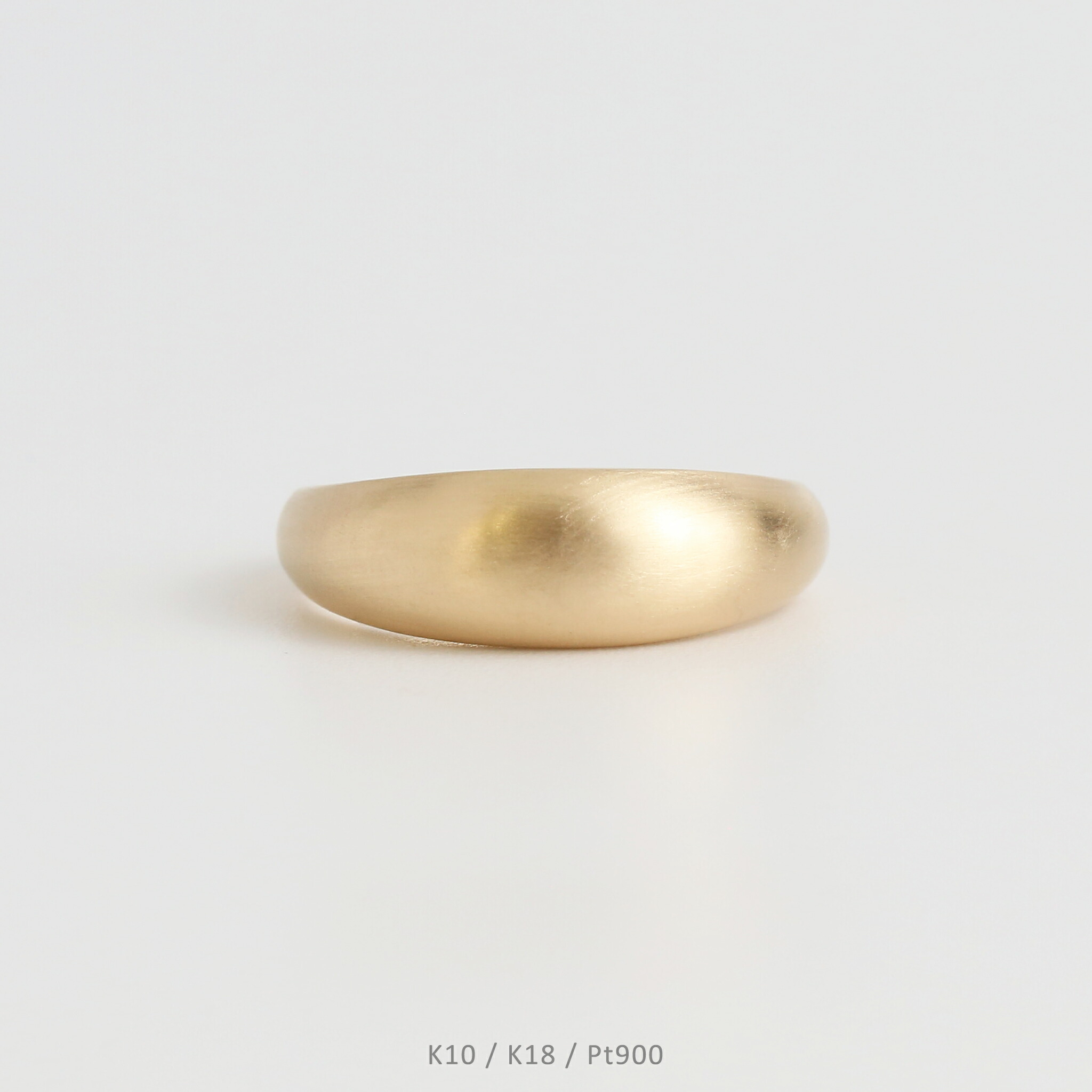 楽天市場】【Valentino Ring / Matte】 K10/K18/Pt900 艶消し 地金