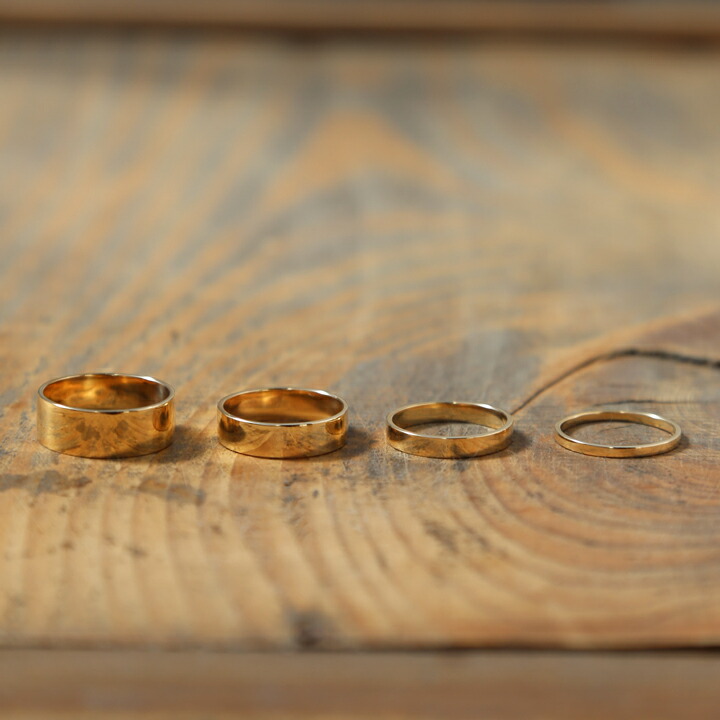 楽天市場】【Nude Plate Ring / X Wide】 K10/K18/Pt900 平打ち 地金