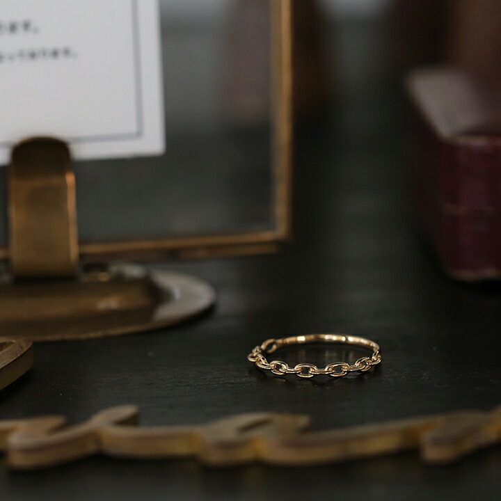 楽天市場】【Kette Ring / Oval】 K10/K18/Pt900 チェーン モチーフ 地
