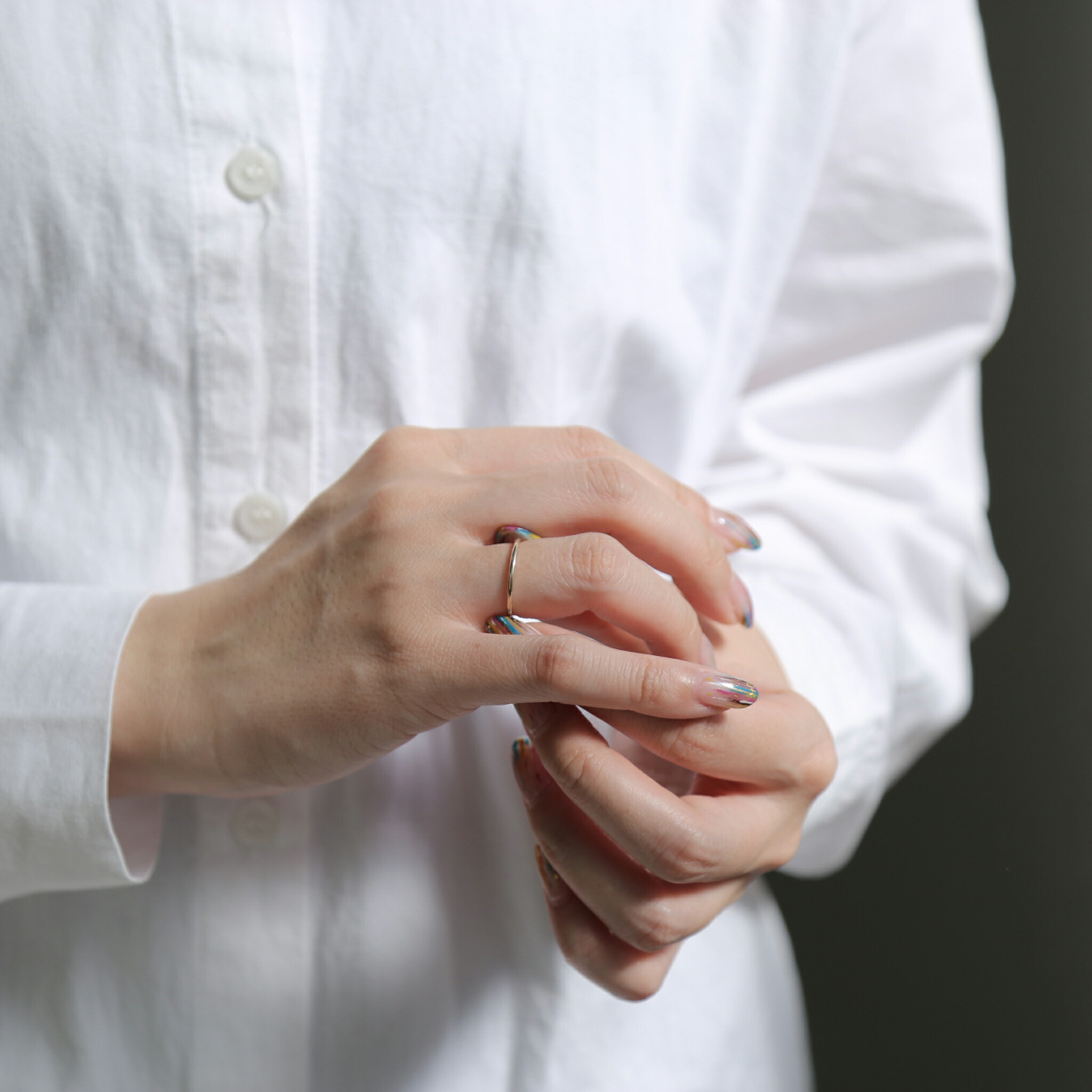 楽天市場】【Nude Ring / middy】 K10/K18/Pt900 シンリング 細身 指輪