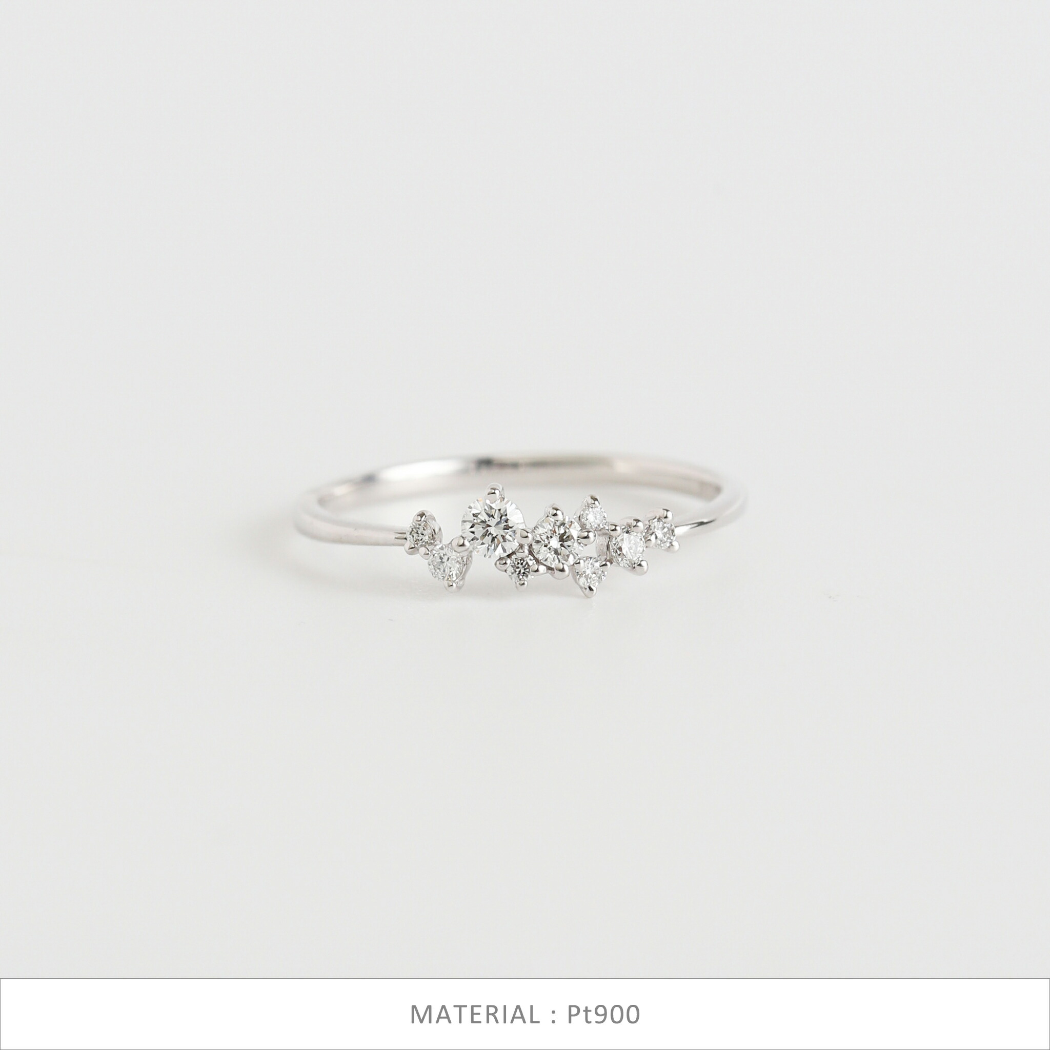 楽天市場】【Rainy Ring】 K10/K18/Pt900 雨粒 モチーフ ダイヤモンド