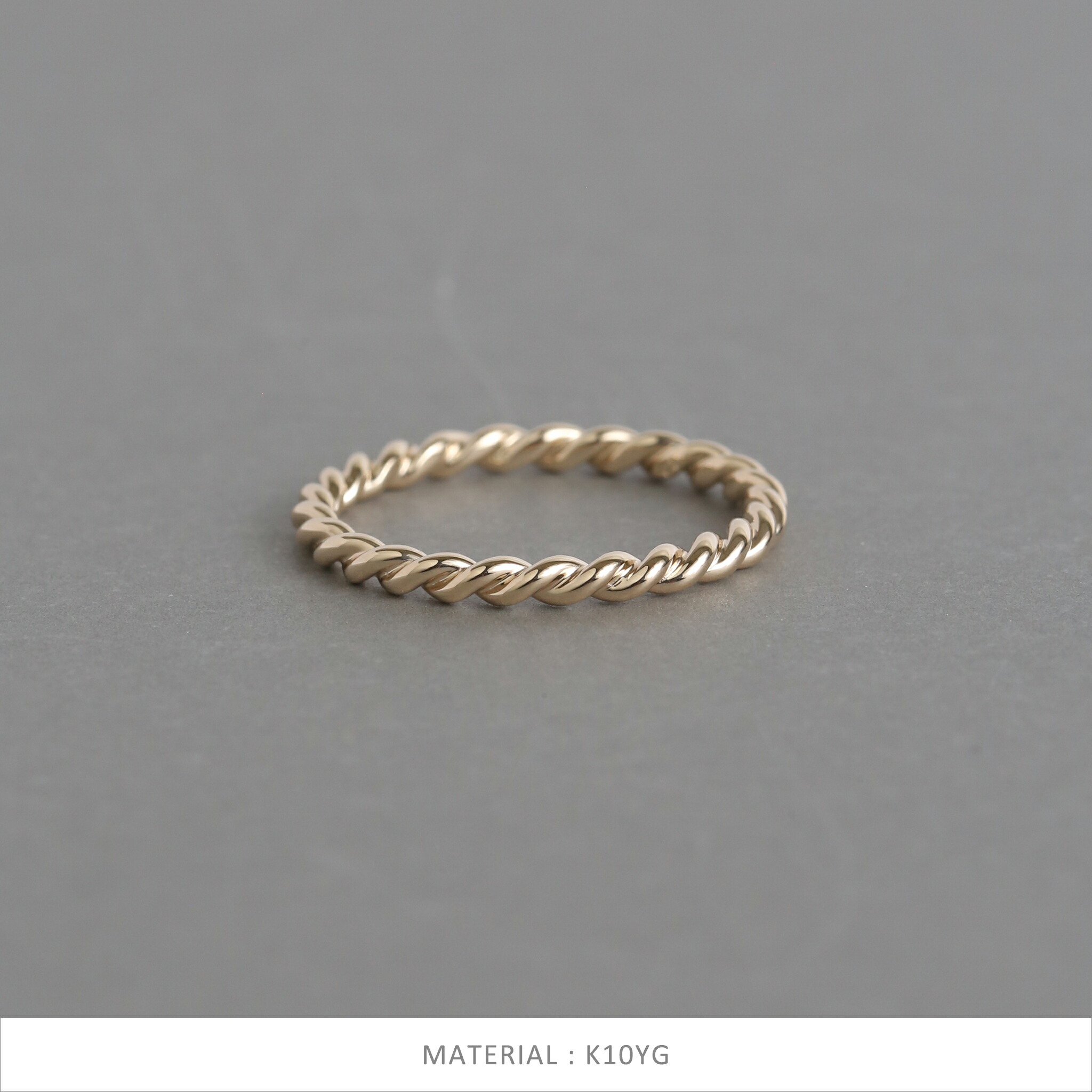 楽天市場】【Amelie Ring】 K10/K18/Pt900 一周 ツイスト 地金 リング