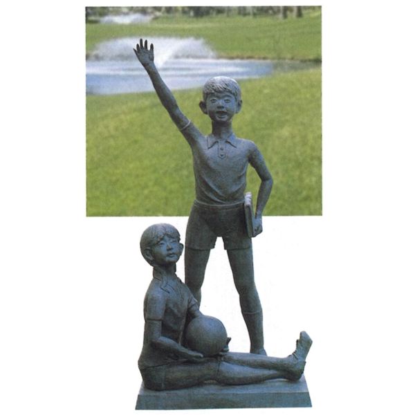 楽天市場】ブロンズ像 少年・少女像 希望 : 創寿苑 楽天市場店