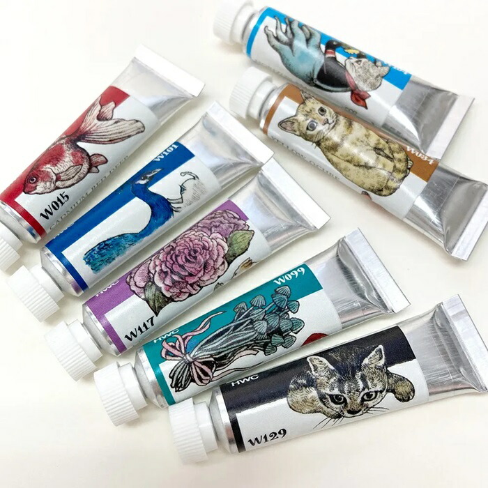 楽天市場】ヒグチユウコ ホルベイン 透明水彩絵具 5ml XW441 24色