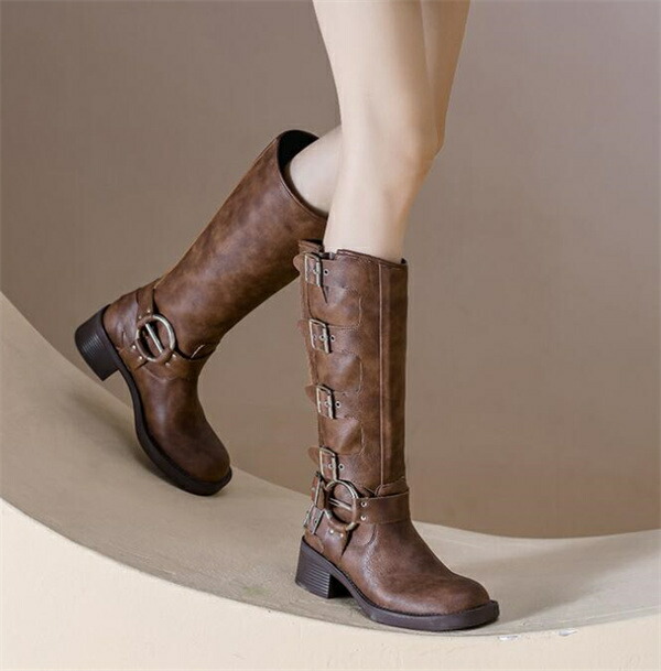 楽天市場】ロングブーツ ブーツ レディース ロング エンジニアブーツ