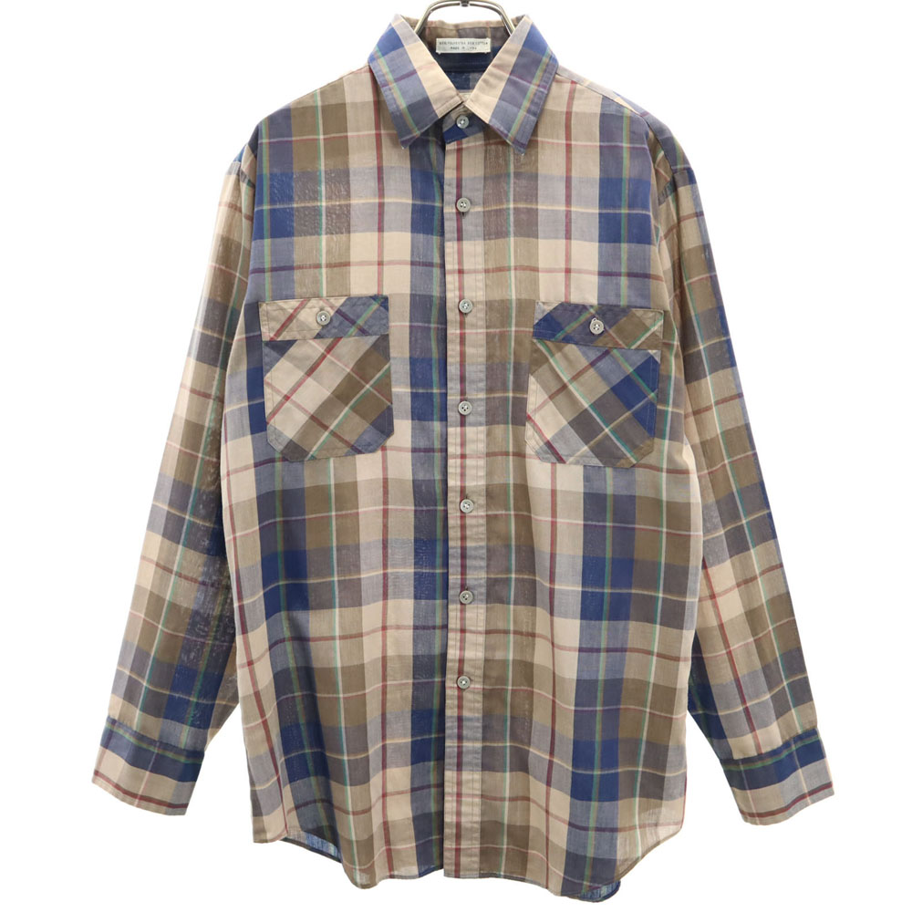 楽天市場】古着 キングスポーツ 60s 70s ヴィンテージ チェック柄 長袖