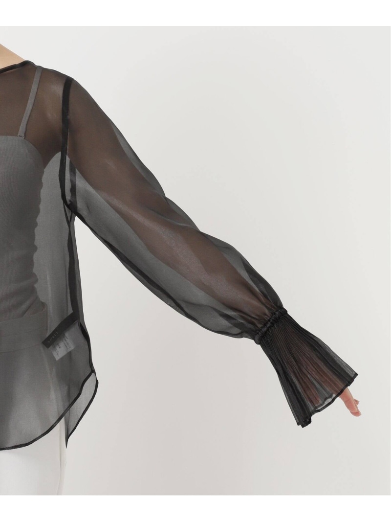 楽天市場】【SALE／30%OFF】パールシアープリーツカフスブラウス NOBLE