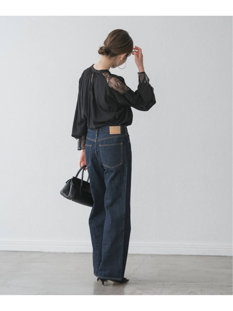 楽天市場】【SALE／30%OFF】レーストリミングフリルカフスブラウス