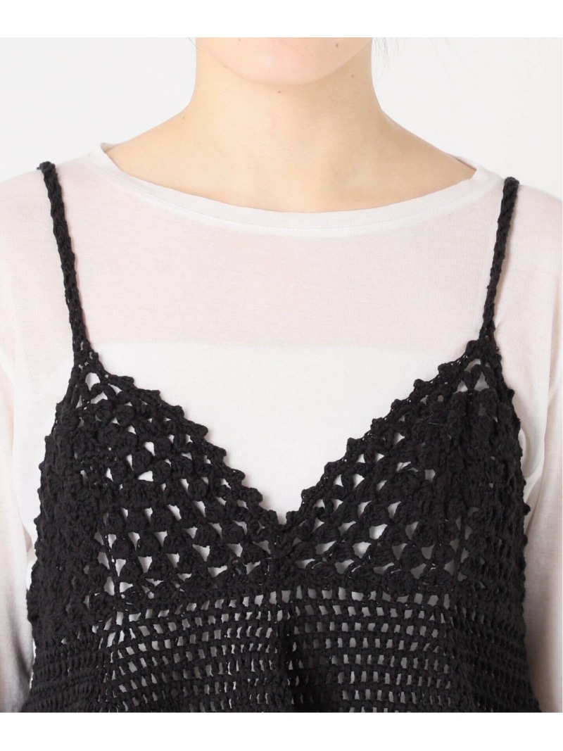 楽天市場】《追加2》クロシェニットキャミソール Spick & Span