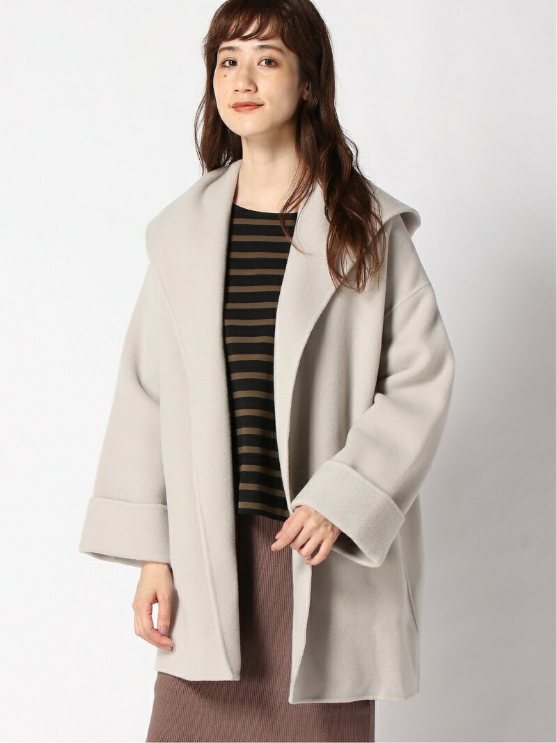 楽天市場】【SALE／50%OFF】ダブルモッサリバーフーディーガウンコート