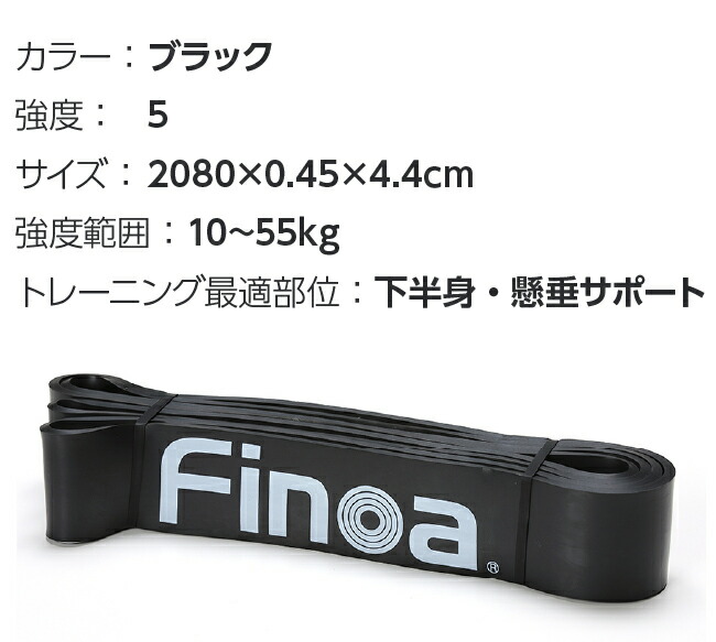 楽天市場】Finoa公式ストア フィノア ボディメイクバンド ブラック