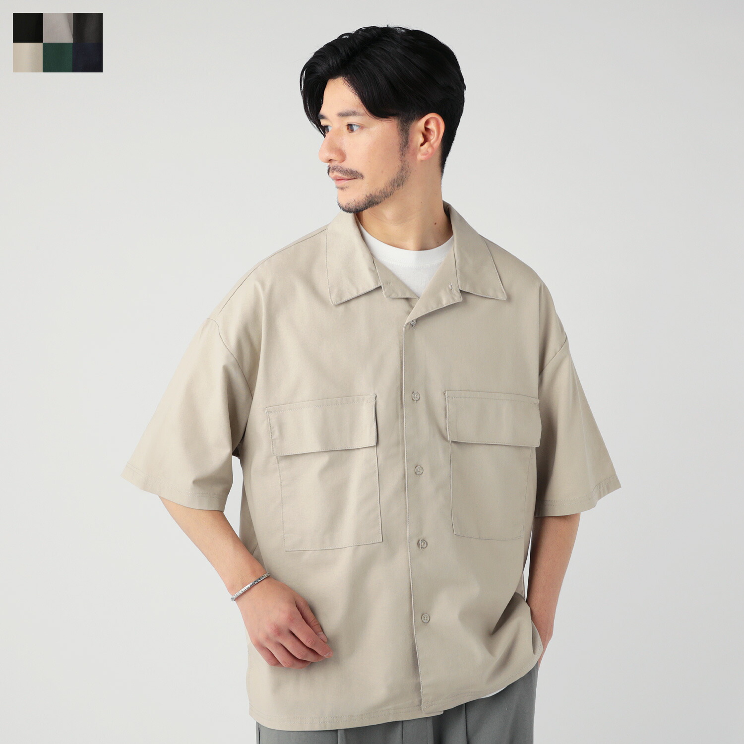 楽天市場】【SALE30】 【セットアップ対応】 シャツ オープンカラー