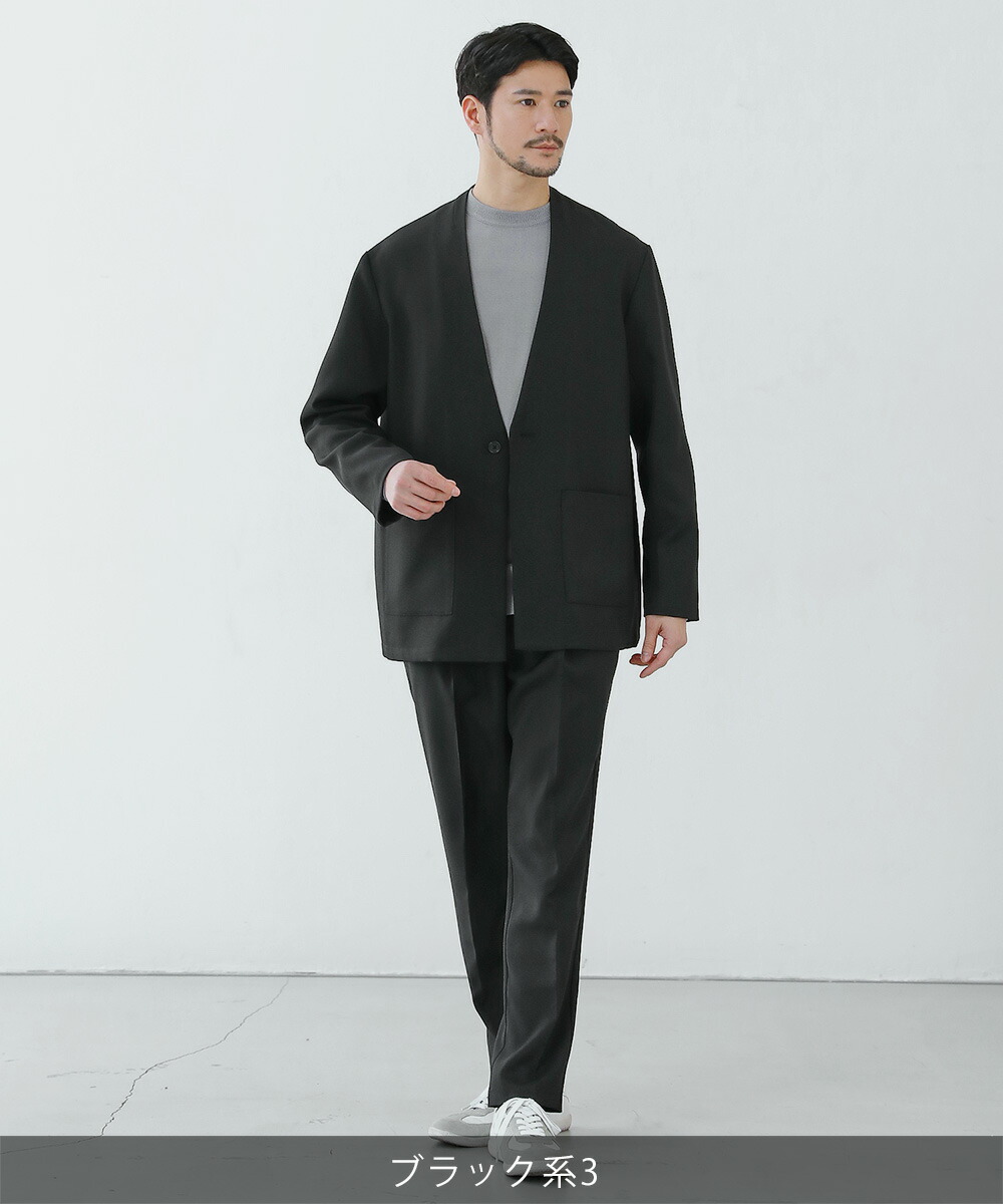 楽天市場】【SALE15】 【3点セット】 セットアップ ノーカラー