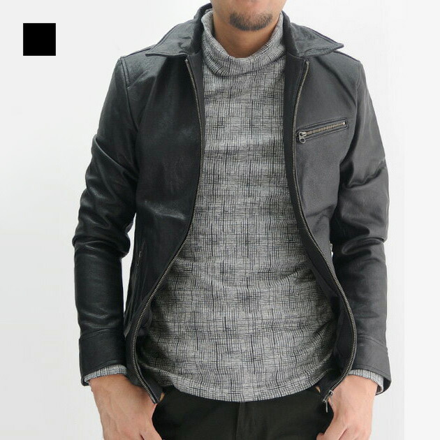 楽天市場】【50%off SALE】レザージャケット メンズ 本革 ゴートレザー