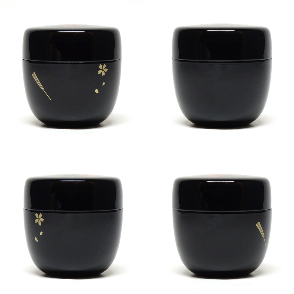 楽天市場】○【茶道具 / 棗】 中棗 扇面-せんめん- 黒・朱・溜の3色