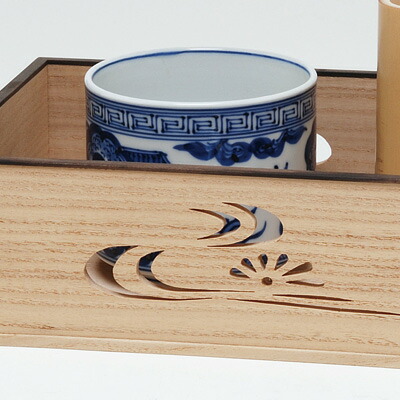 楽天市場】【茶道具 / 莨盆 (たばこ盆) 】 鵬雲斎好写 菊水透 (き