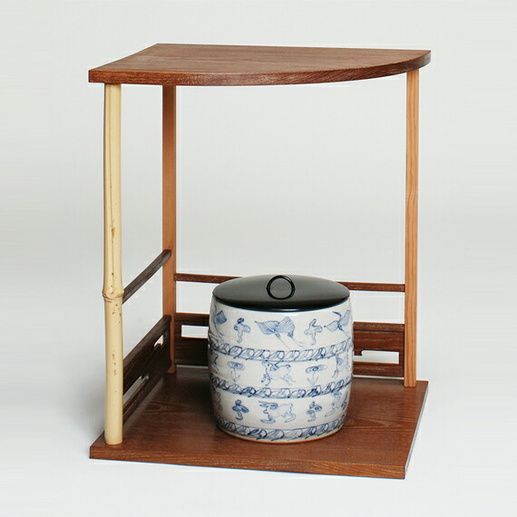 楽天市場】【茶器/茶道具 お棚】 更好棚 爪紅 玄々斎好写し 中村宗悦作