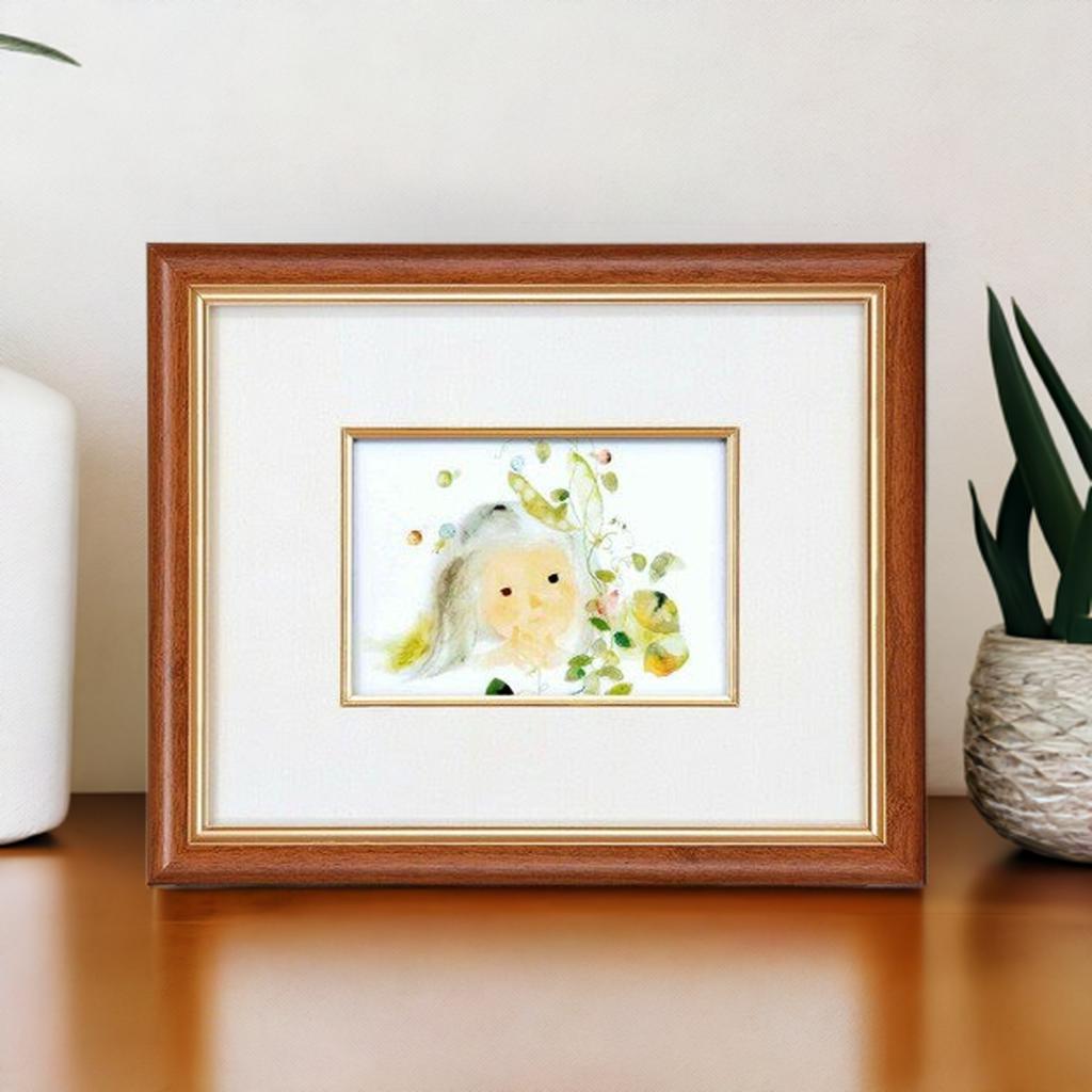 楽天市場】いわさきちひろ 絵画 版画 全30作 5粒のエンドウ豆(ごつぶ