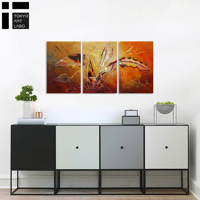 楽天市場】【3/4 限定クーポン配布中】 絵画 インテリア 柿茶色の抽象